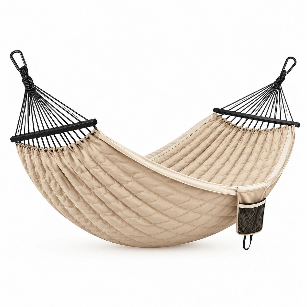 Amaca in poliestere imbottito con tasca 200x150 cm Beige