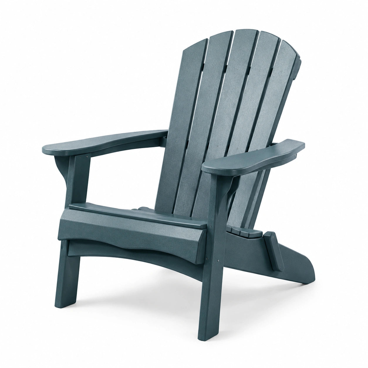 Sedia Adirondack in plastica HDPE blu
