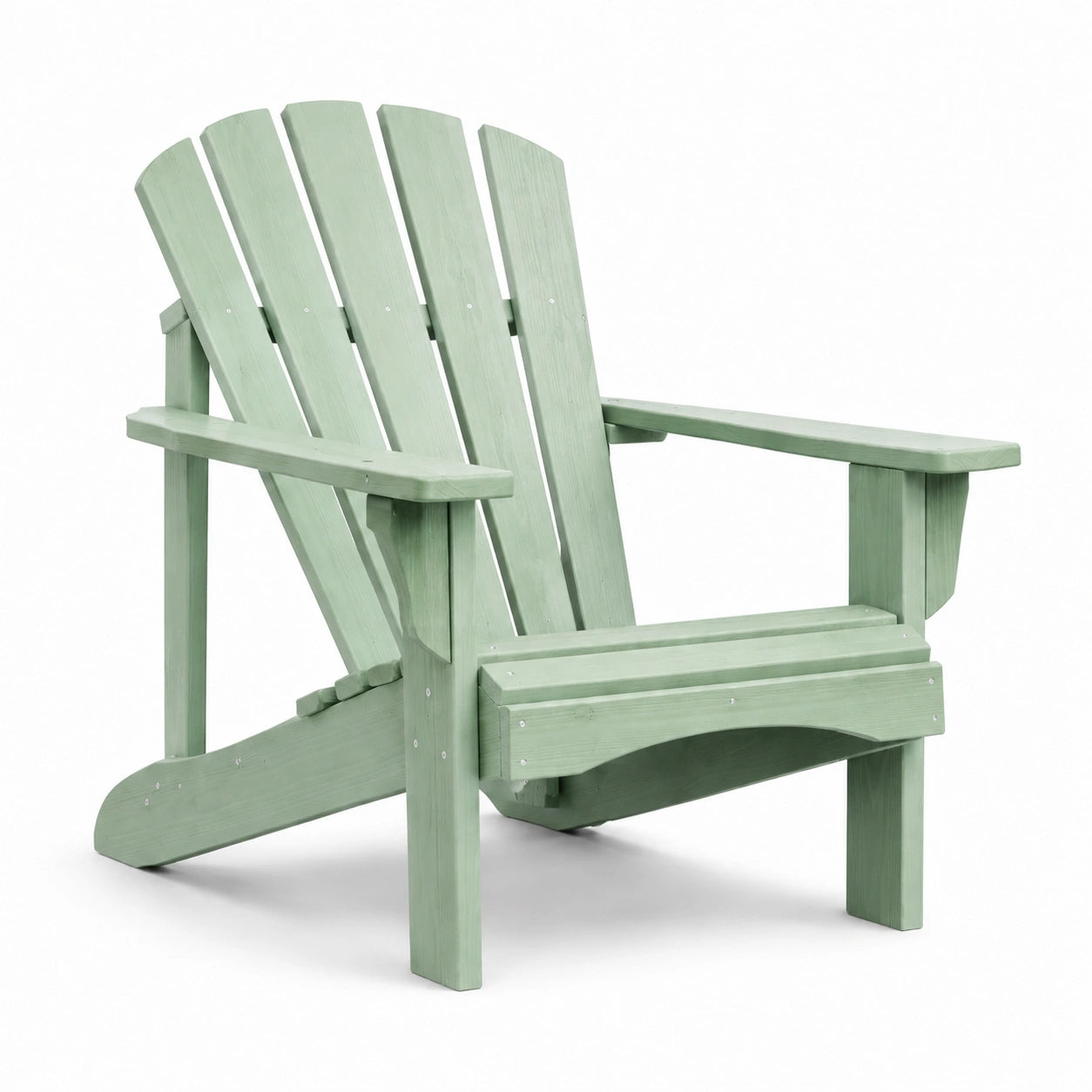 Sedia Adirondack in legno per esterni colore verde