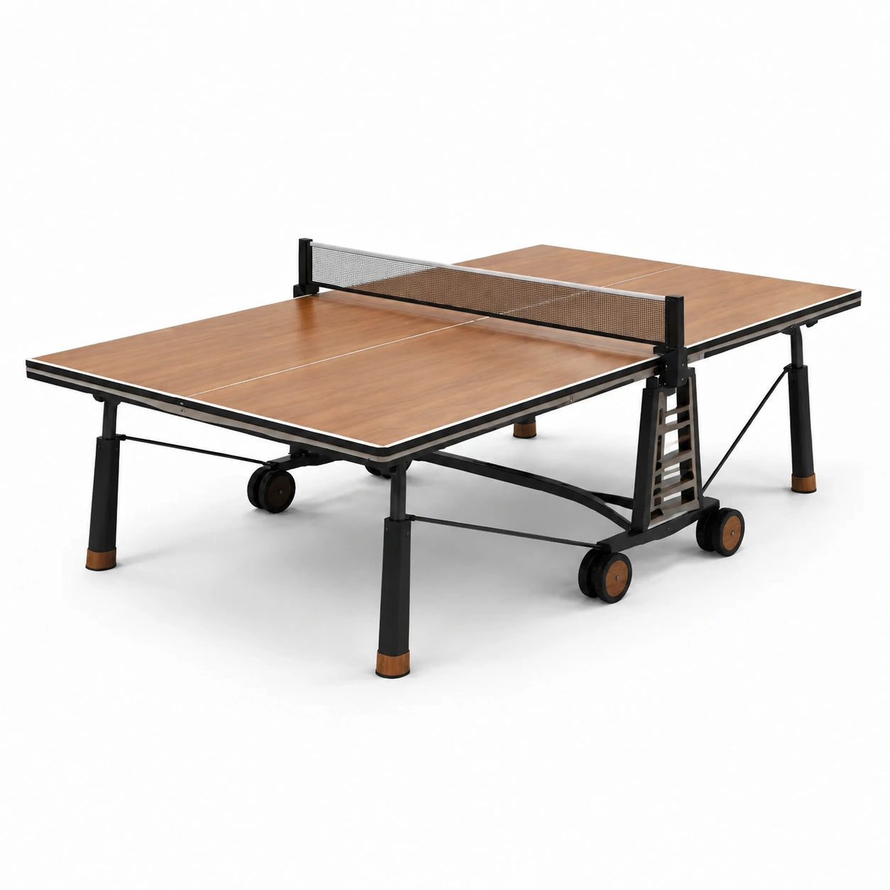 Tavolo da ping pong pieghevole in legno e metallo 274x152.5x76 cm